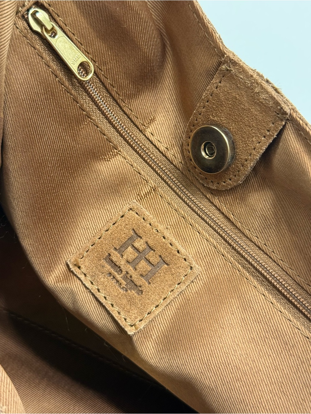 Haute Hippie COGNAC BROWN Suede Fringe Shoulder Bag  🤎NWT🤎 - Picture 10 of 14
